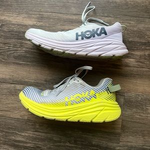 2 pair of HOKA tennis shoes both size 8 both gently used less than 2 years old